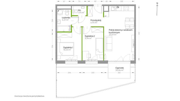 Rzut Centralna Vita - D.163