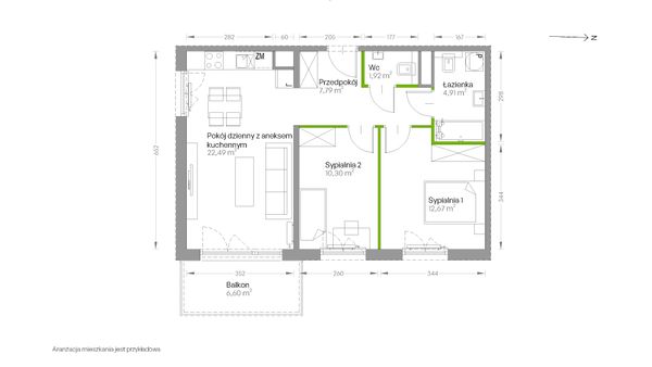 Rzut Centralna Vita - D.186