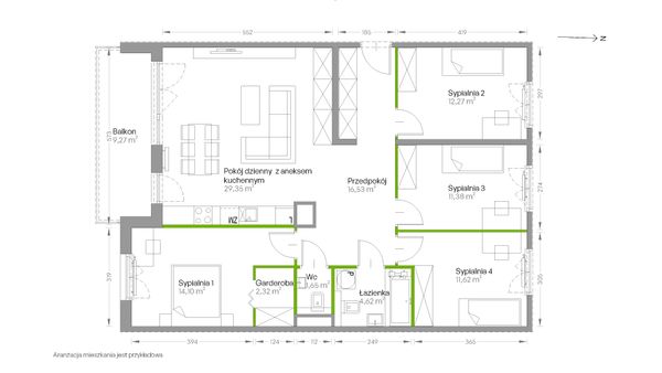 Rzut Centralna Vita - D.224
