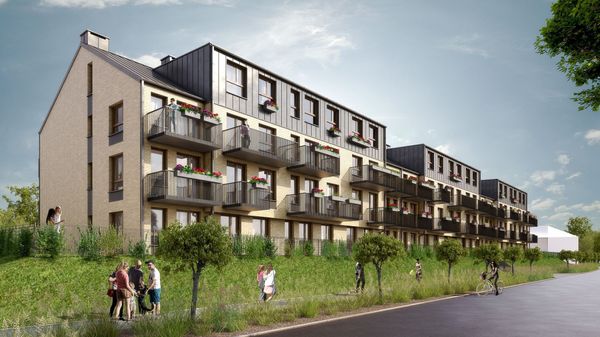 Rzut Bogatyńska Apartamenty - Mieszkanie na sprzedaż, Wrocław, Fabryczna, 632900  PLN