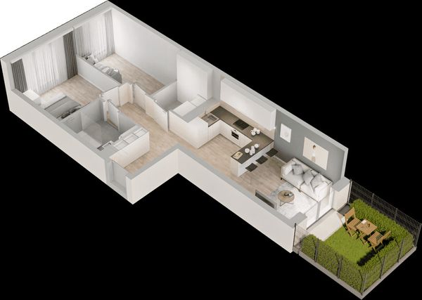 Rzut Mieszkaj w Mieście – Przy Bonarce - Mieszkanie na sprzedaż, Kraków, Podgórze Duchackie, 933000  PLN