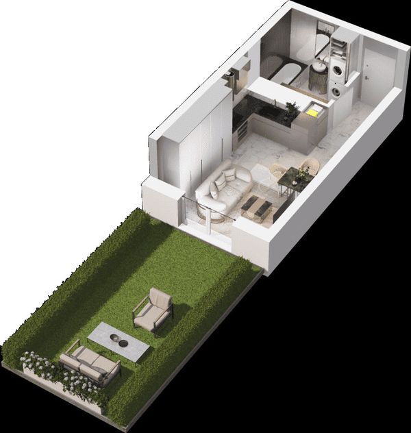 Rzut Mieszkaj w Mieście - Na Tysiącleciu - Mieszkanie na sprzedaż, Katowice, Os. Tysiąclecia, 360000  PLN