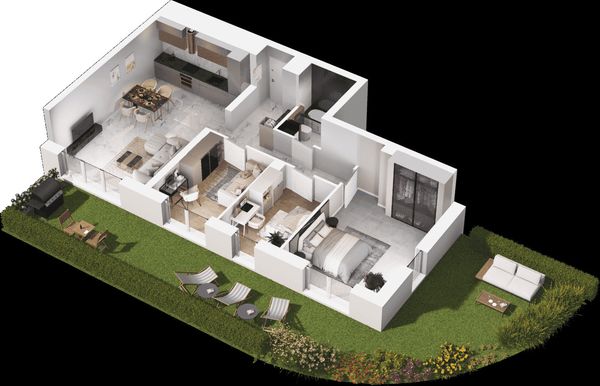 Rzut Mieszkaj w Mieście - Na Tysiącleciu - Mieszkanie na sprzedaż, Katowice, Os. Tysiąclecia, 820000  PLN