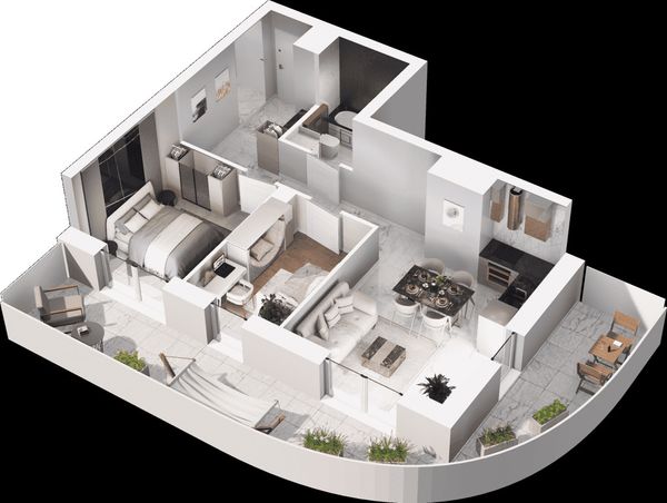 Rzut Mieszkaj w Mieście - Na Tysiącleciu - Mieszkanie na sprzedaż, Katowice, Os. Tysiąclecia, 615000  PLN