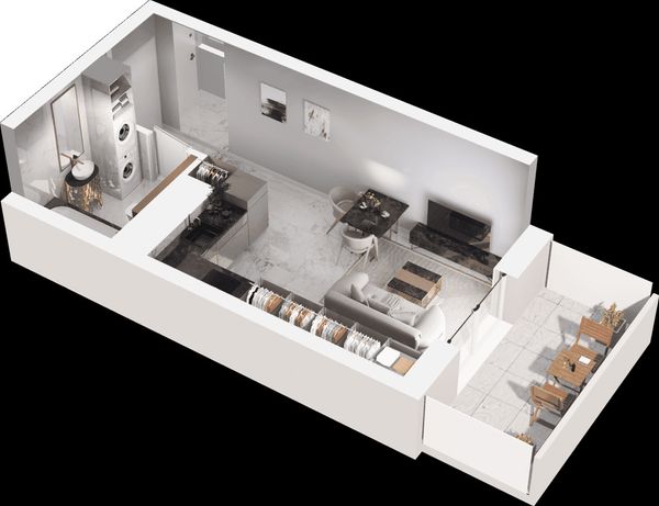 Rzut Mieszkaj w Mieście - Na Tysiącleciu - Mieszkanie na sprzedaż, Katowice, Os. Tysiąclecia, 352000  PLN