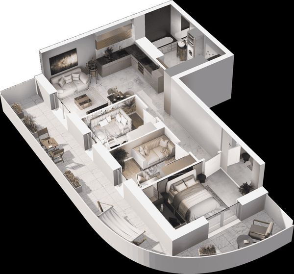 Rzut Mieszkaj w Mieście - Na Tysiącleciu - Mieszkanie na sprzedaż, Katowice, Os. Tysiąclecia, 795000  PLN