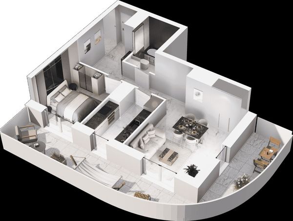 Rzut Mieszkaj w Mieście - Na Tysiącleciu - Mieszkanie na sprzedaż, Katowice, Os. Tysiąclecia, 695000  PLN