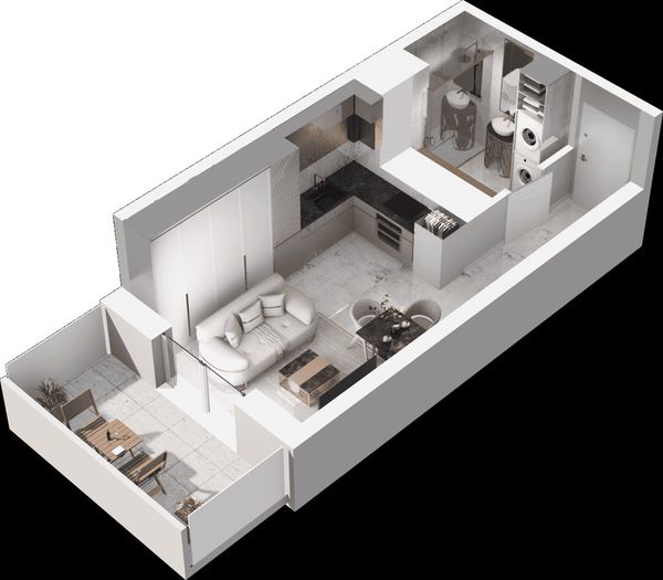 Rzut Mieszkaj w Mieście - Na Tysiącleciu - Mieszkanie na sprzedaż, Katowice, Os. Tysiąclecia, 390000  PLN