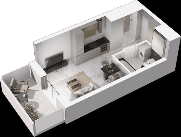 Rzut Mieszkaj w Mieście - Na Tysiącleciu - Mieszkanie na sprzedaż, Katowice, Os. Tysiąclecia, 390000  PLN