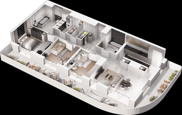 Rzut Mieszkaj w Mieście - Na Tysiącleciu - Mieszkanie na sprzedaż, Katowice, Os. Tysiąclecia, 1800000  PLN