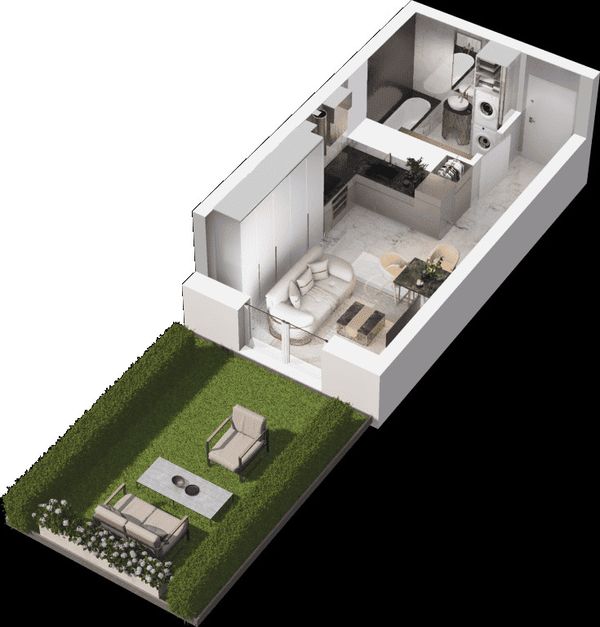 Rzut Mieszkaj w Mieście - Na Tysiącleciu - Mieszkanie na sprzedaż, Katowice, Os. Tysiąclecia, 345000  PLN