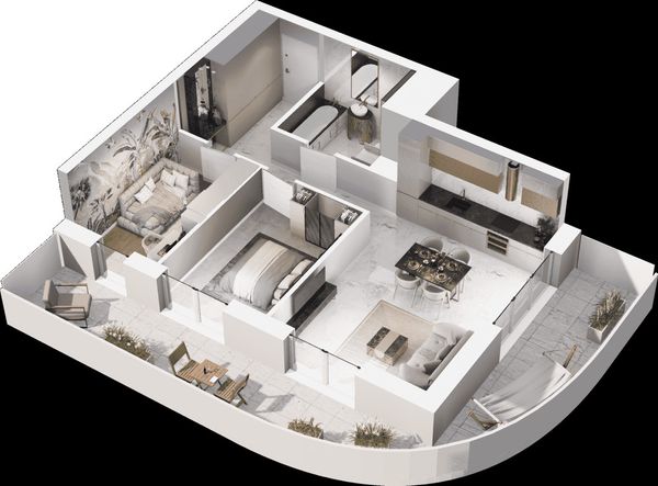 Rzut Mieszkaj w Mieście - Na Tysiącleciu - Mieszkanie na sprzedaż, Katowice, Os. Tysiąclecia, 654000  PLN