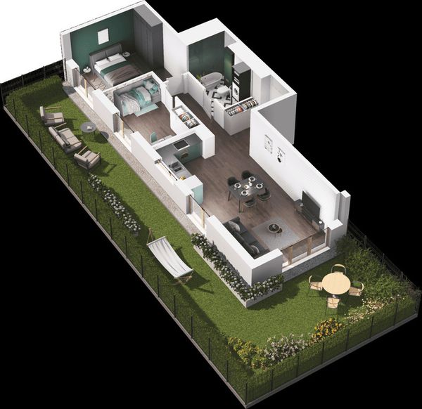 Rzut Mieszkaj w Mieście – Ogrody Glogera - Mieszkanie na sprzedaż, Kraków, Prądnik Biały, 850000  PLN