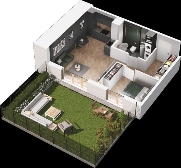 Rzut Mieszkaj w Mieście – Ogrody Glogera - Mieszkanie na sprzedaż, Kraków, Prądnik Biały, 710000  PLN