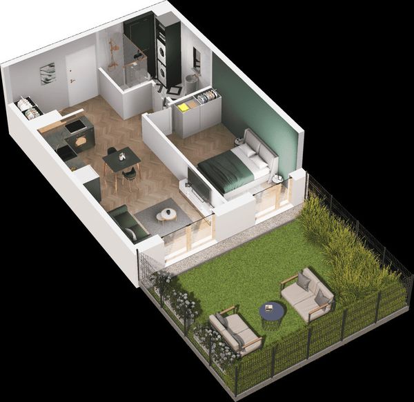 Rzut Mieszkaj w Mieście – Ogrody Glogera - Mieszkanie na sprzedaż, Kraków, Prądnik Biały, 735000  PLN