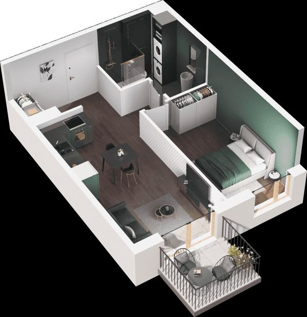 Rzut Mieszkaj w Mieście – Ogrody Glogera - Mieszkanie na sprzedaż, Kraków, Prądnik Biały, 745000  PLN