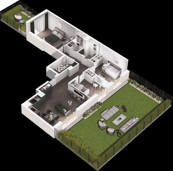 Rzut Mieszkaj w Mieście – Ogrody Glogera - Mieszkanie na sprzedaż, Kraków, Prądnik Biały, 865000  PLN