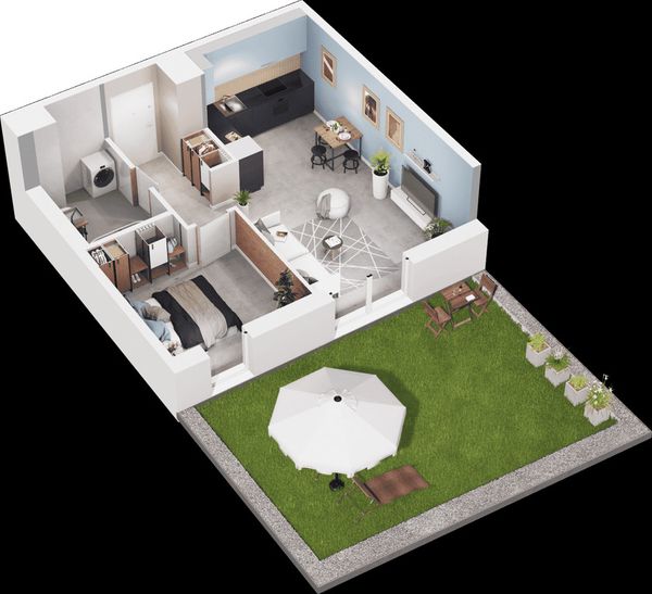 Rzut Mieszkaj w mieście - Osiedle Wizjonerów - Mieszkanie na sprzedaż, Kraków, Bronowice, 780000  PLN