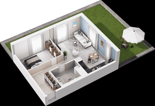 Rzut Mieszkaj w mieście - Osiedle Wizjonerów - Mieszkanie na sprzedaż, Kraków, Bronowice, 835000  PLN