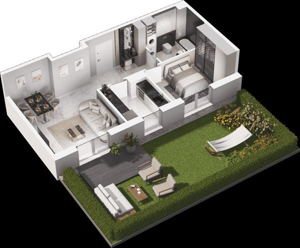 Rzut Mieszkaj w mieście - Osiedle Wizjonerów - Mieszkanie na sprzedaż, Kraków, Bronowice, 785000  PLN