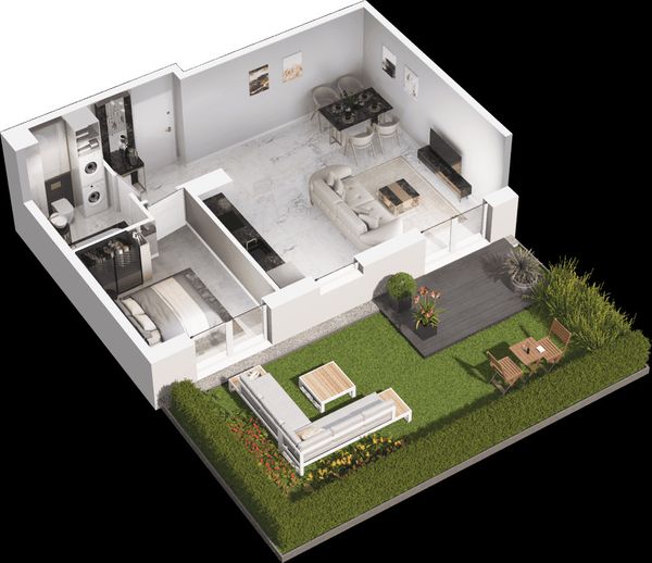 Rzut Mieszkaj w mieście - Osiedle Wizjonerów - Mieszkanie na sprzedaż, Kraków, Bronowice, 790000  PLN