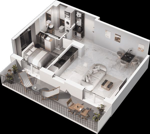 Rzut Mieszkaj w mieście - Osiedle Wizjonerów - Mieszkanie na sprzedaż, Kraków, Bronowice, 810000  PLN