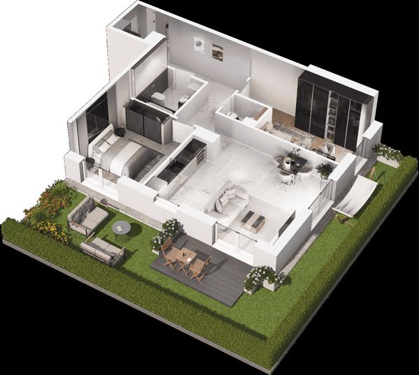 Rzut Mieszkaj w mieście - Osiedle Wizjonerów - Mieszkanie na sprzedaż, Kraków, Bronowice, 1130000  PLN