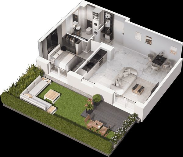 Rzut Mieszkaj w mieście - Osiedle Wizjonerów - Mieszkanie na sprzedaż, Kraków, Bronowice, 810000  PLN