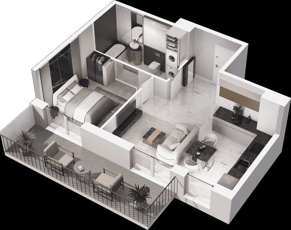 Rzut Mieszkaj w mieście - Osiedle Wizjonerów - Mieszkanie na sprzedaż, Kraków, Bronowice, 770000  PLN