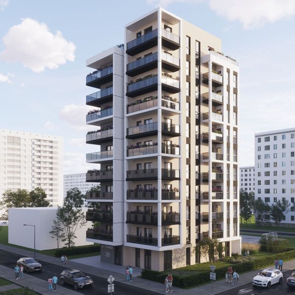 Rzut Hi Tower - Mieszkanie na sprzedaż, Łódź, Widzew