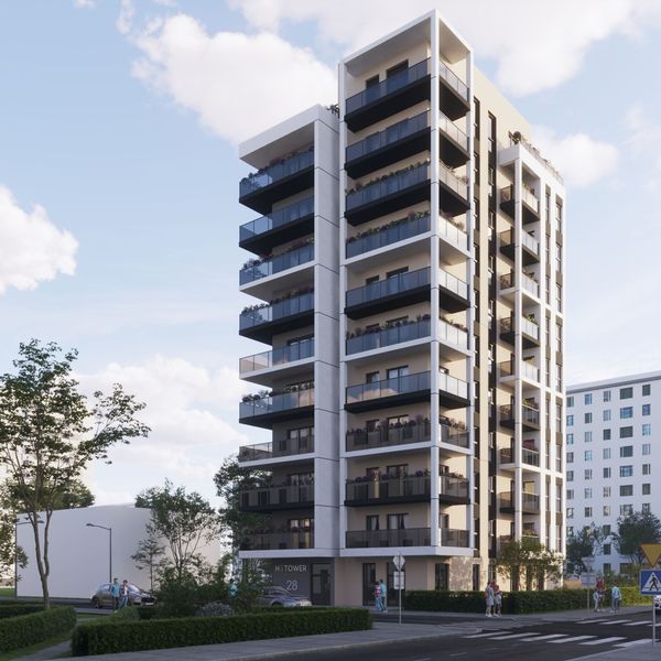 Rzut Hi Tower - Mieszkanie na sprzedaż, Łódź, Widzew