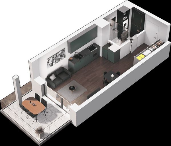 Rzut Ville Garden  - Mieszkanie na sprzedaż, Katowice, Ligota, 380032  PLN