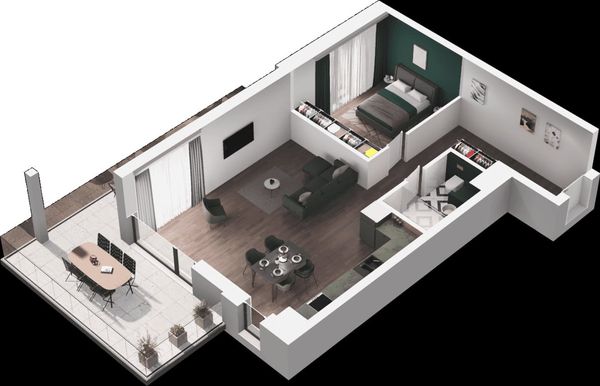 Rzut Ville Garden  - Mieszkanie na sprzedaż, Katowice, Ligota, 769500  PLN