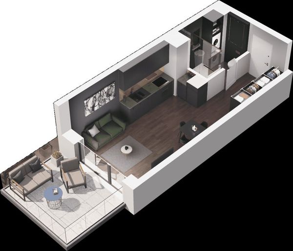 Rzut Ville Garden  - Mieszkanie na sprzedaż, Katowice, Ligota, 388939  PLN