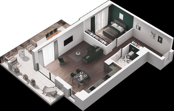 Rzut Ville Garden  - Mieszkanie na sprzedaż, Katowice, Ligota, 787968  PLN