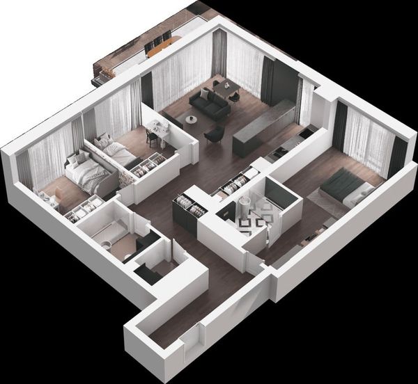 Rzut Ville Garden  - Mieszkanie na sprzedaż, Katowice, Ligota, 1510272  PLN