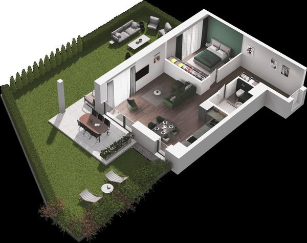 Rzut Ville Garden  - Mieszkanie na sprzedaż, Katowice, Ligota, 756504  PLN