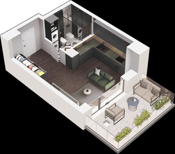 Rzut Ville Garden  - Mieszkanie na sprzedaż, Katowice, Ligota, 393255  PLN