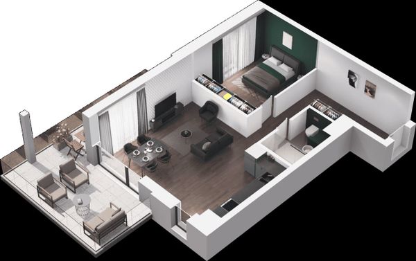 Rzut Ville Garden  - Mieszkanie na sprzedaż, Katowice, Ligota, 705436  PLN