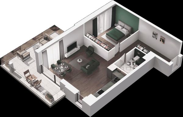 Rzut Ville Garden  - Mieszkanie na sprzedaż, Katowice, Ligota, 785496  PLN