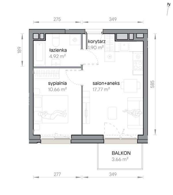 Rzut Przy Parku Vita - M2/2/5/21