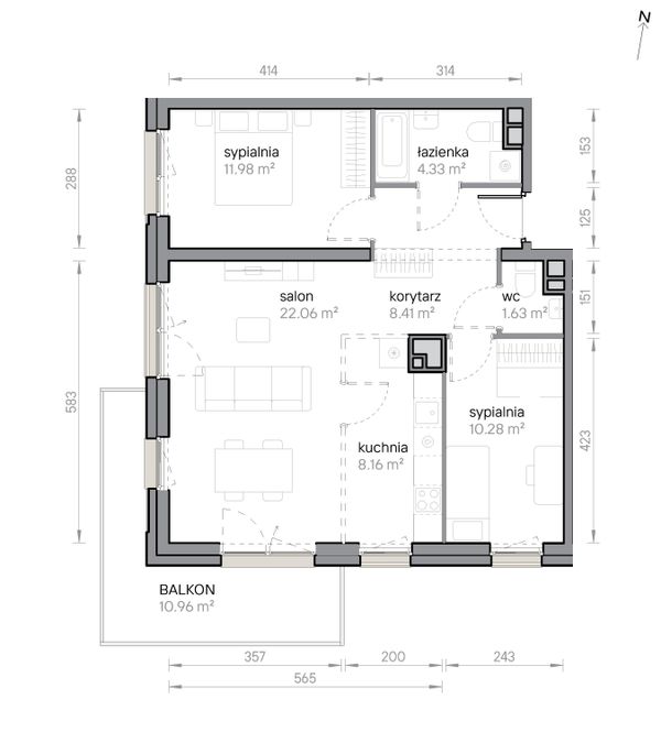 Rzut Przy Parku Vita - M2/3/2/23