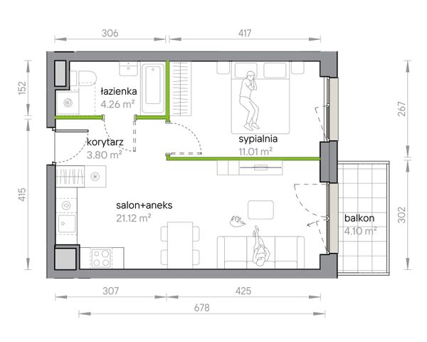 Rzut Przy Parku Vita - M1/1/5/65