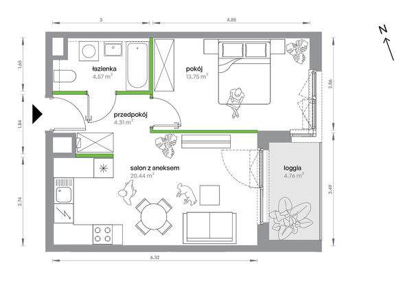 Rzut M Bemowo - AA0502/4