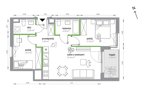 Rzut M Bemowo - AB0404/4