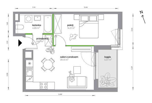 Rzut M Bemowo - AC0301/4