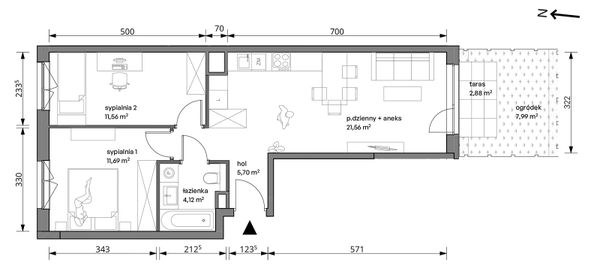 Rzut Trzcinowa Vita - 18/058