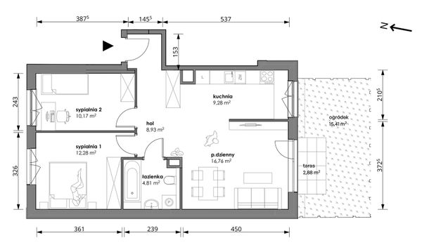 Rzut Trzcinowa Vita - 18A/002