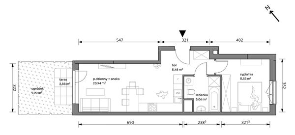 Rzut Trzcinowa Vita - 18A/009