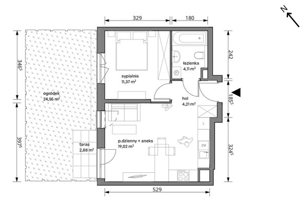 Rzut Trzcinowa Vita - 18A/025